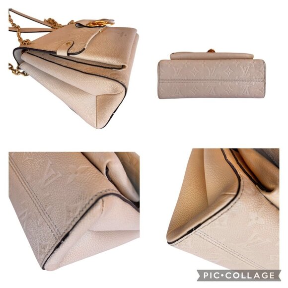 LOUIS VUITTON Empreinte Vavin Neige LV Cream Chain Shoulder Leather +Dust Bag - Picture 10 of 16